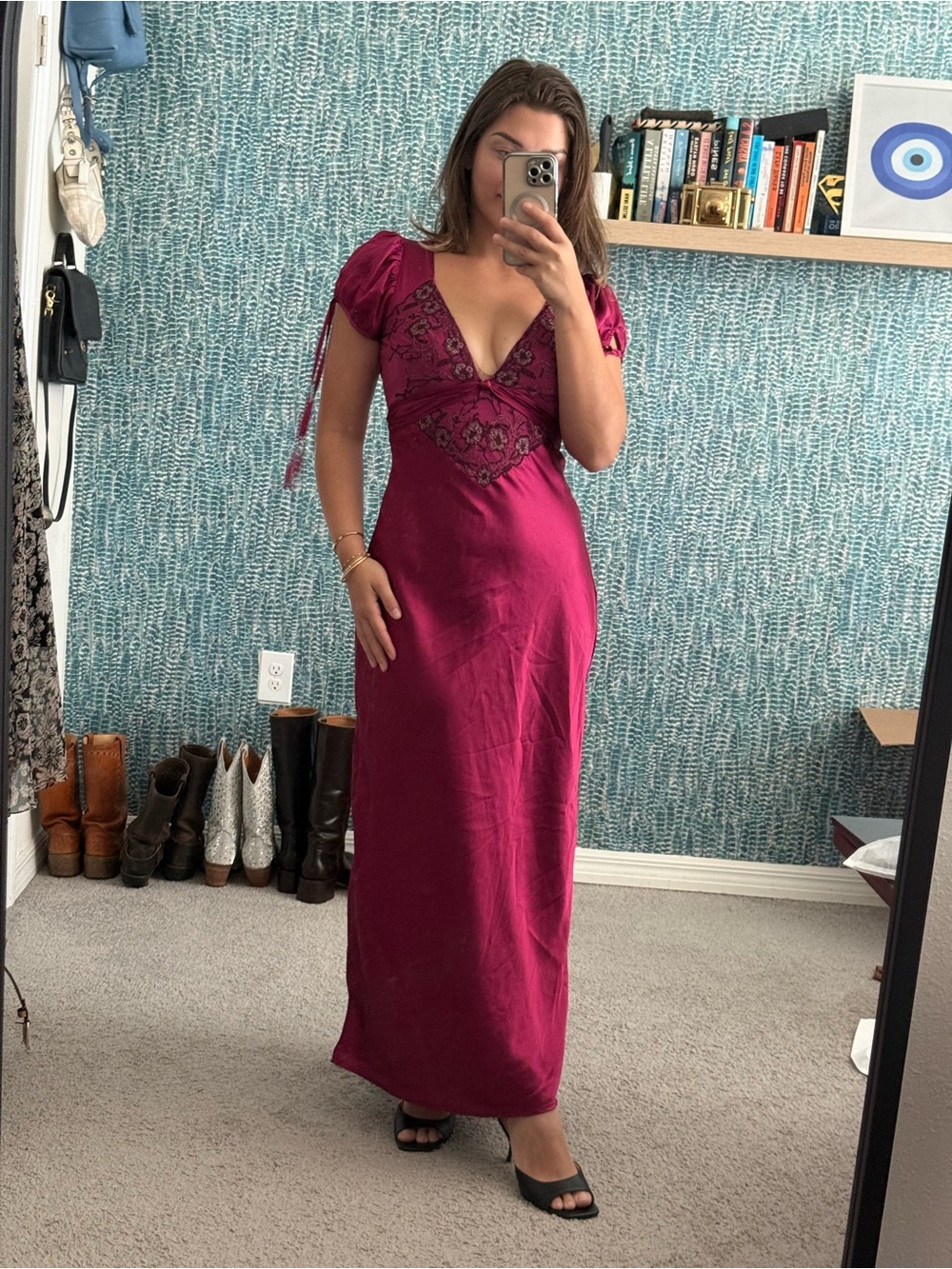 Free People Cooper Raspberry Maxi Dress - Picture 4 of 5